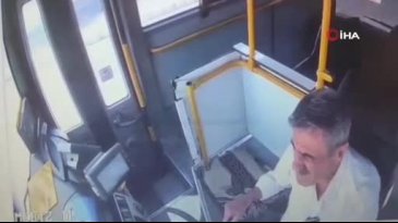Otobüs şoförüne direksiyon başında silahlı saldırı: O anlar kamerada
