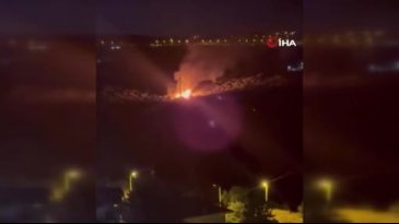 Bursa'da zeytinlik cayır cayır yandı! Gece yarısı korkutan anlar...