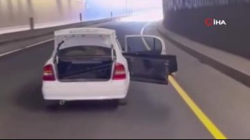 Trafikte şoke eden görüntü!