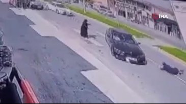 Yaya geçidinden geçerken canından oluyordu