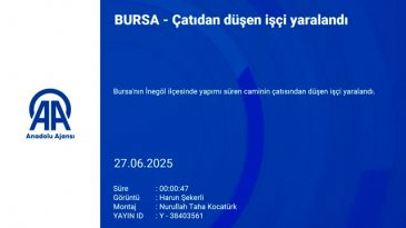 Bursa'da çatıdan düşen işçi yaralandı!