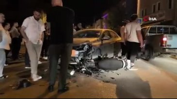 Bursa'da otomobil ile motosiklet çarpıştı: 1 ağır yaralı
