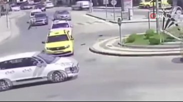 Bursa'da inanılmaz soğukkanlılık! Savruldu, yürüyüp gitti..