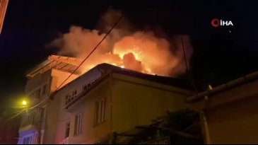 Bursa'da gece saatlerinde ortalık karıştı! Alev alev yandı