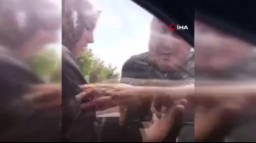Trafikte öfke patlaması kamerada