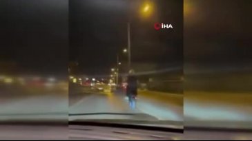 Bursa'da motosikletle ölümle dans!