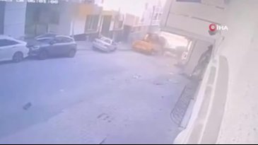 Kontrolden çıkan vinç dehşet saçtı