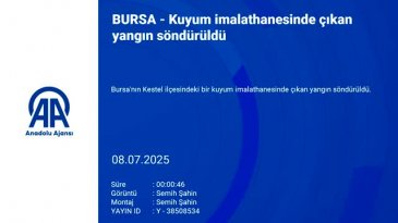 Bursa'da kuyum imalathanesinde korkutan yangın!