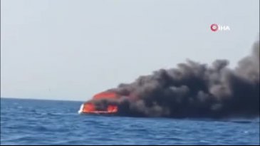 Bodrum'da yanan tekne ünlü iş insanına ait çıktı!