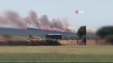 Bursa'da korkutan yangın! Havadan ve karadan müdahale...