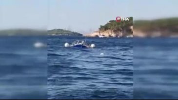 Heybeliada açıklarında motoryatın çarptığı tekne battı!