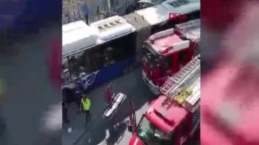 Belediye otobüsü kaza yaptı! Çok sayıda yolcu yaralı...
