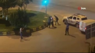 Polis havaya ateş açmak zorunda kaldı!