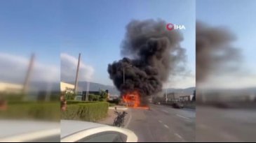 Bursa'da korkutan dakikalar! Birden parladı...