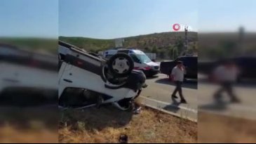 Bursa'da kamyonet ters döndü! Çok sayıda yaralı...