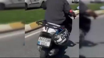 Motosikleti ile akrobatik hareketler yapan sürücüye ceza