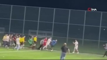 Futbol maçlarında ortalık karıştı: Yeşil saha savaş alanına döndü