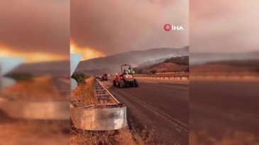 Bursalılardan yangına cansiparene müdahale! Cepheye gider gibi gittiler...