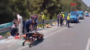 Minibüs devrildi: Çok sayıda yaralı var