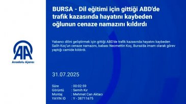 Oğlu başka ülkede hayatını kaybetti! Cenazesini Bursa'da kıldırdı