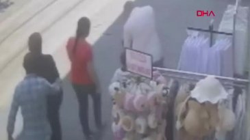 Bursa'nın en işlek caddesinde korku dolu anlar!
