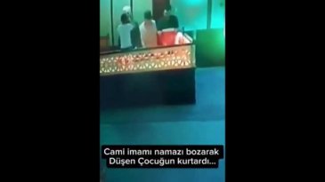 Herkes imamın bu refleksini konuşuyor!