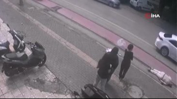 Bursa'da market alışverişi kötü bitti! Saniye saniye kamerada...