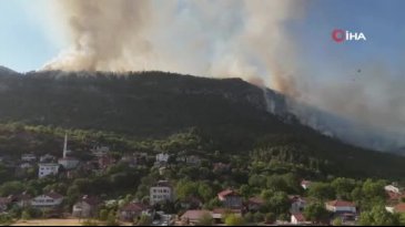 Orman yangını etkisini artıyor! Bir köy tahliye edildi...