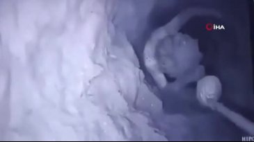 Suriye'de kuyuya düşen çocuk Türkiye'ye getirildi!