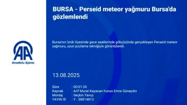 Bursa'ya meteorlar yağmur oldu yağdı!