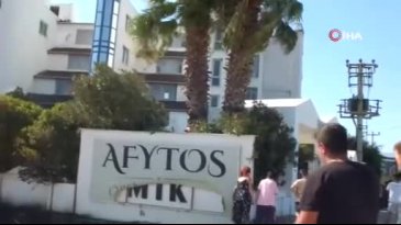 Ot yangını korkuya neden olurken, bir oteli de tehdit etti