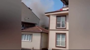 Bursa'da yıkım başladı, bahçeden alevler yükseldi!