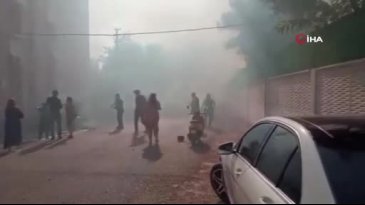 Adana'da yerleşim yerinde korkutan yangın