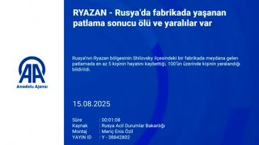 Rusya'da fabrikada patlama! Hayatını kaybedenler var...