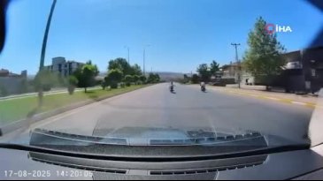 Canlarını hiçe saydılar, motosikletlerin üzerine yatarak yarıştılar