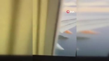 Yolcu uçağında korkunç dakikalar! Motor alev aldı...