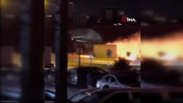 Patlayan trafo sonrası bölgede alevler yükseldi!