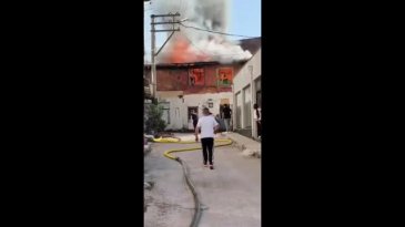 Bursa'nın göbeğinde korkutan yangın!