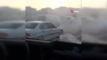 Düğün konvoyu, yine alışıldık görüntüler