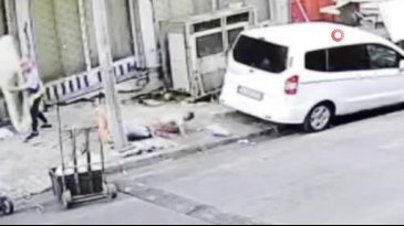 Küçük çocuğun balkondan düşme anı kamerada