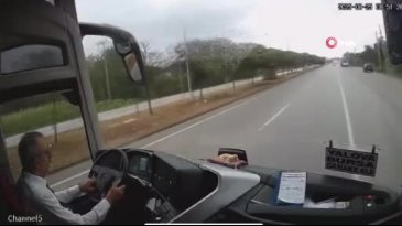 2 kişinin öldüğü otobüs kazasının dehşet görüntüleri ortaya çıktı