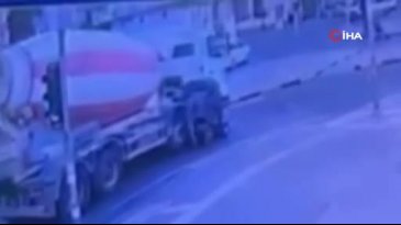 Ölümden kıl payı kurtuluş kamerada