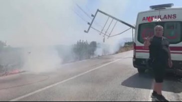 Bursa'da kontrolden çıkan kamyonet yerle bir etti