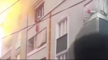 Bursa'da korkunç anların görüntüsü ortaya çıktı! Torununu 3. kattan attı...