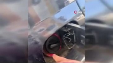 Aracına yakıt aldı, hayatının şokunu yaşadı! Çektiği video ise viral oldu