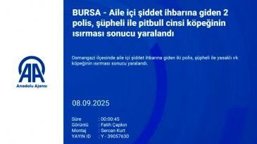 Bursa'da şoke eden olay! Hem kendisi hem de köpeği polisi ısırdı