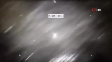 Bir füzenin UFO'ya çarptığı anlar gösterildi