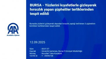 Bursa'da hırsızları terlikleri ele verdi!