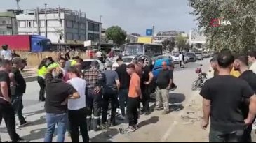 Bursa'da kontrolden çıkan otomobil takla attı