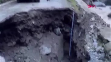 Artvin'de göçüğe düşen kamyonun sürücüsü yaralandı